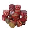 Xmas Gift Christmas Ribbon DIY Burlap Ribbon New Fabric Swirl Ribbon