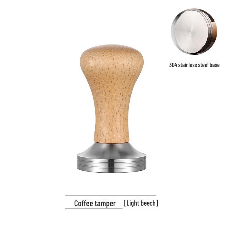 Beech Wood Coffee Tamper, 58mm X 53mm, for Semi-Automatic Espresso Machines