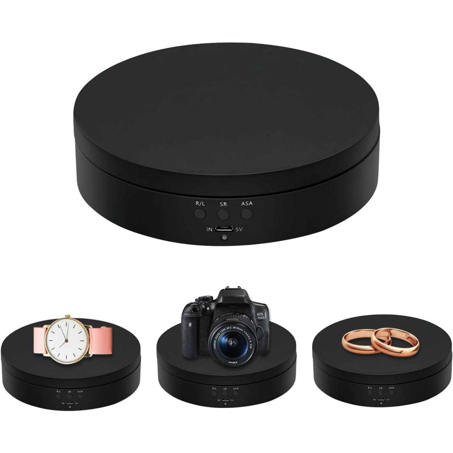 Mcbazel Degree Rotating Display Stand for Photography Load Electric Rotating Turntable Motorized Rotating Stand Display Table for Display Jewelry