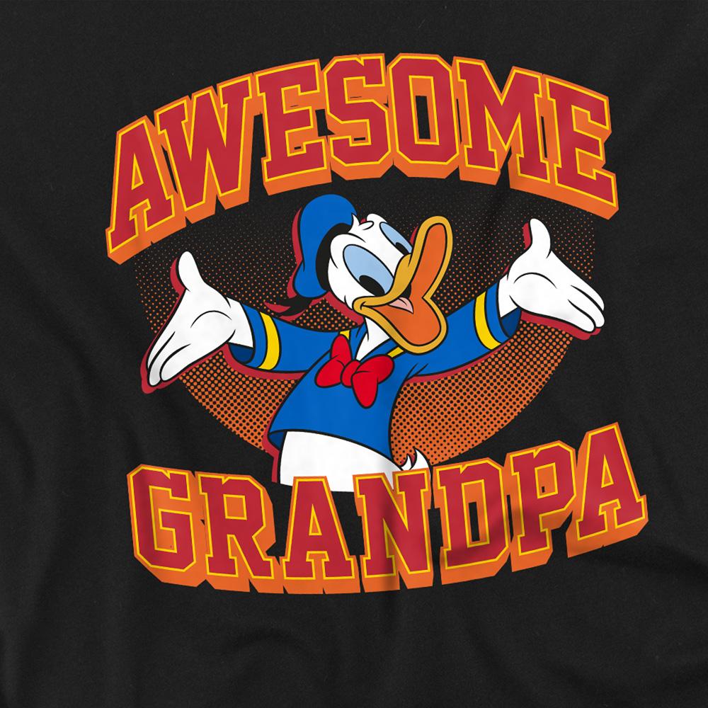 Disney Unisex Adult Awesome Grandpa Donald Duck T-Shirt