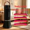 Tower Fan Electric Heater for Quick Bedroom & Office Heating - Warm Air Appliance