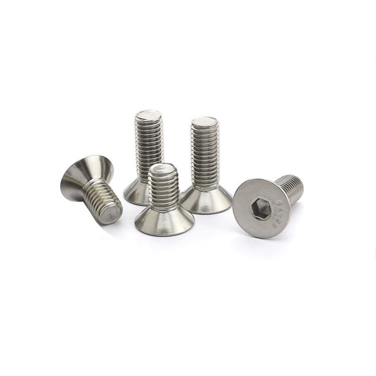 Link CNC 304 Stainless Steel Hex Socket Countersunk Screws, DIN7991, Flat Head, M3-M6.