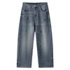 TonLion Men's Fleece-Lined Loose Fit Curved Jeans