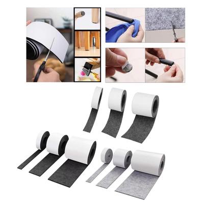 Self-Adhesive Felt Furniture Pad Roll For Hard Surfaces Heavy Duty Felt Strip 1M Protector Wear-resisting Table Chair Leg Sticky