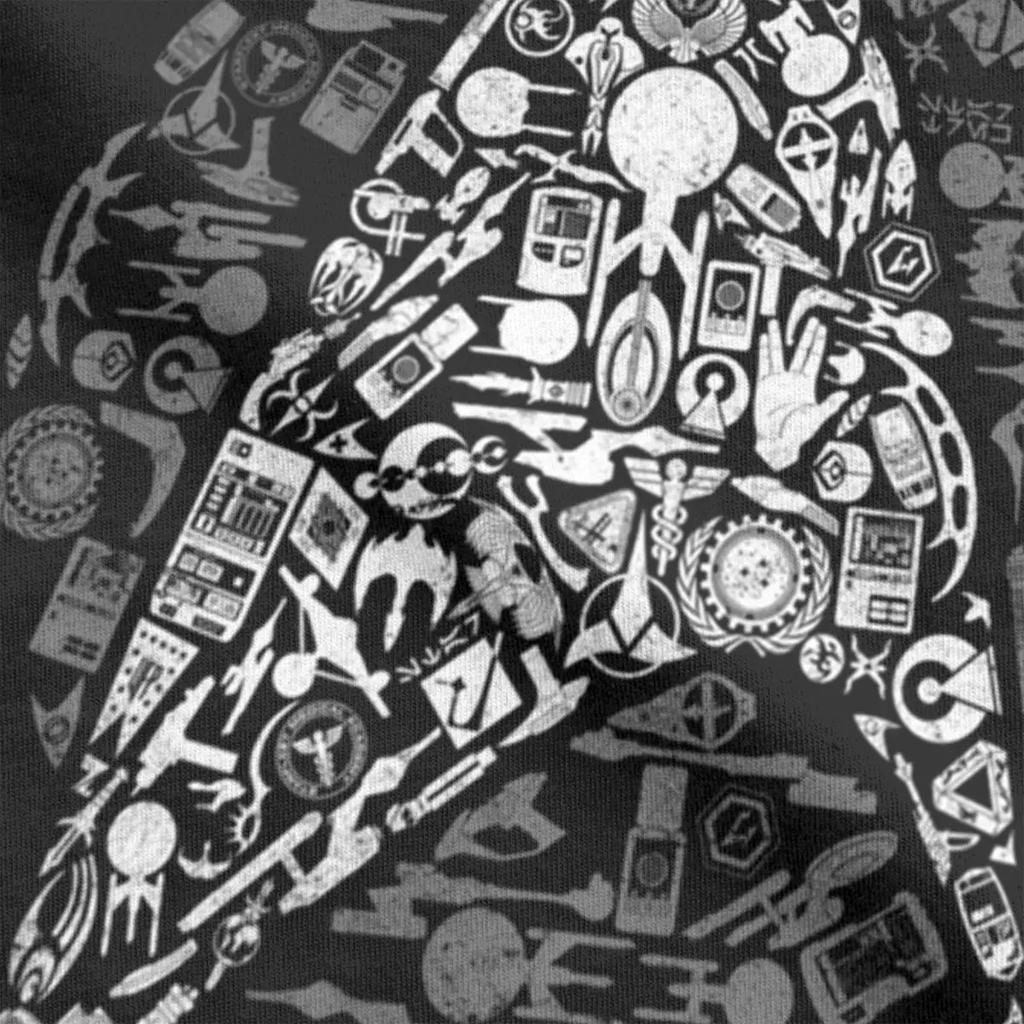 Herren Stars Treks Ikonen T-Shirts Baumwollkleidung Humorvoll Kurzarm O-Ausschnitt T-Shirts Geschenkidee T-Shirt