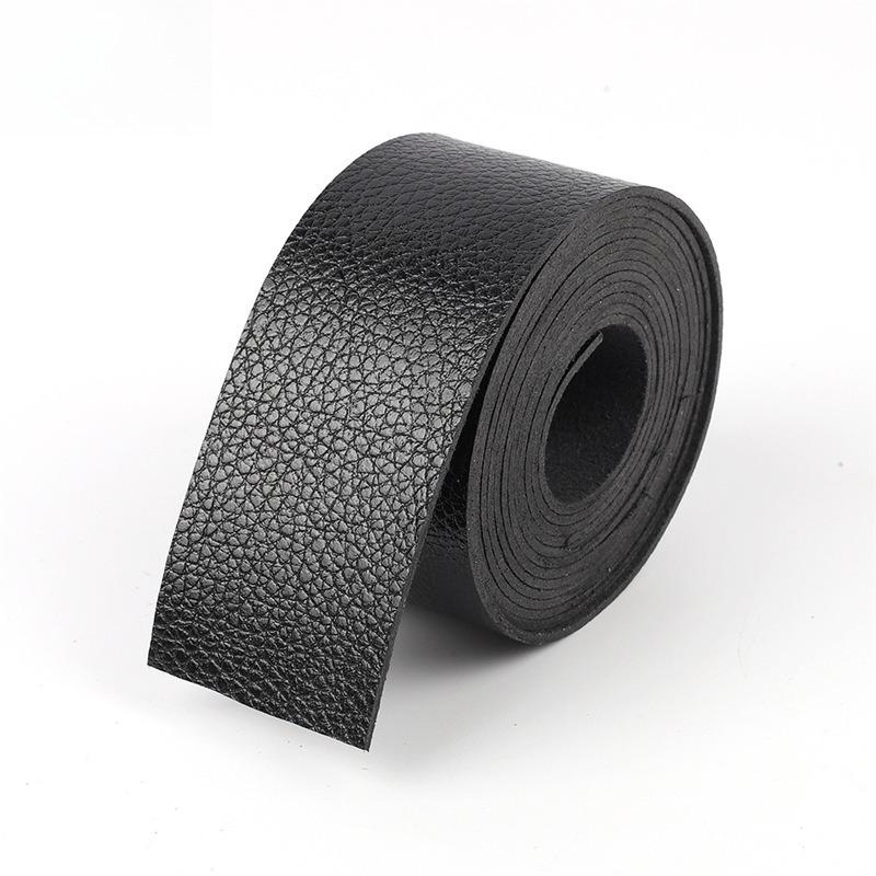 1.25--5Cm Wide Lychee Pattern Microfiber Leather Strip, Handmade Diy Simulated Leather Hemming Leather Strip Accessories