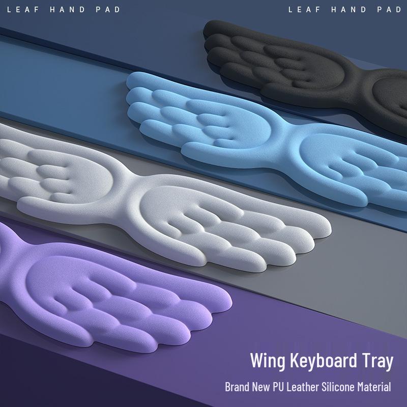 Silikon-Memory-Schaum-Handgelenkauflage für Maus und Tastatur mit Handyhalter