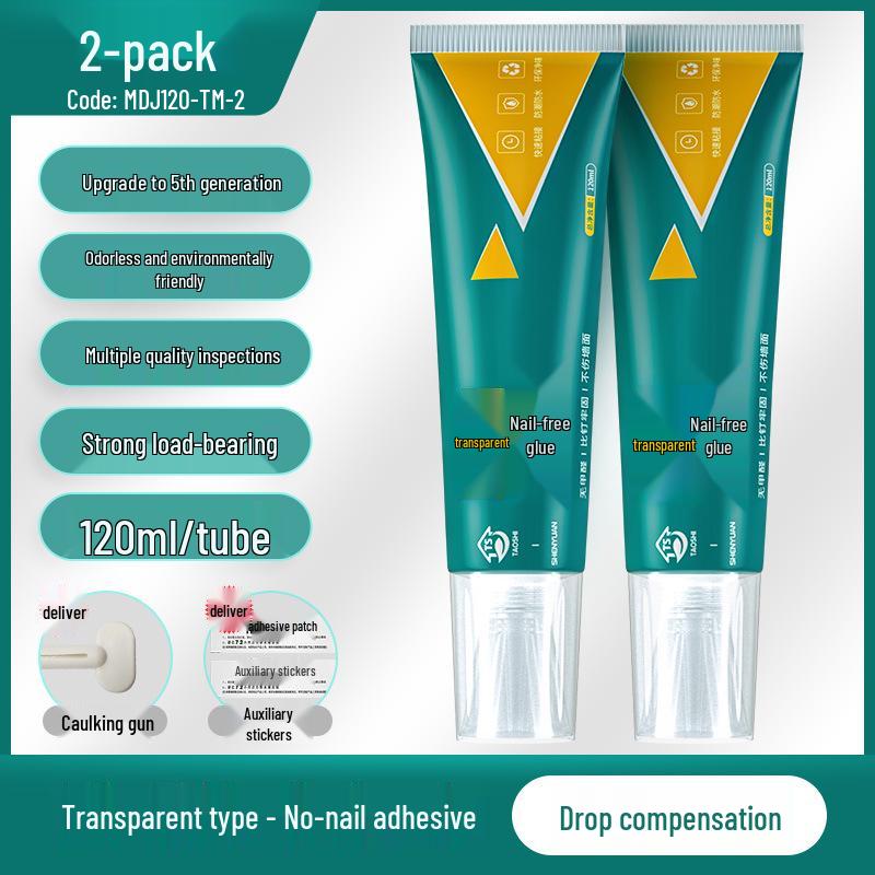 

Прозрачный водостойкий универсальный настенный клей без гвоздей для прочного крепления зеркал без сверления