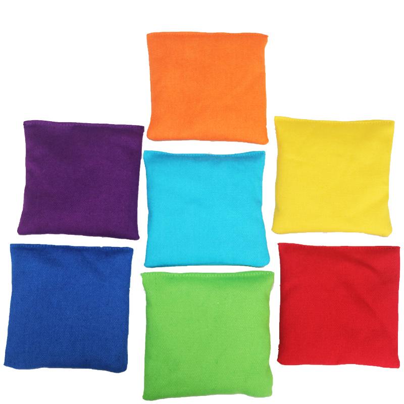 Colorful Canvas Sandbags for Kids Throwing Game and Crafts