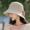 Sun Hat Children Fashion Four-Leaf Clover Sunscreen Bucket Hat Outdoor Breathable Bow Holiday Beach Hat