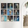 Baby Animal Astronauts Set 10 Cute Cute Pixar Dog Art Poster Print Cartoon Hd Modern Canvas Painting Nursery Kid Room Home Decor