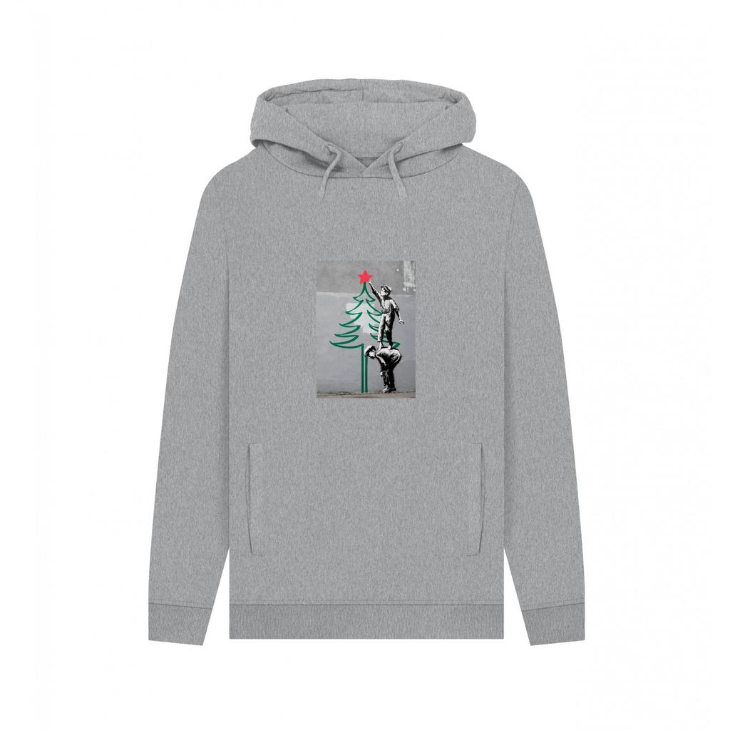 Apoh Unisex Adult Christmas Tree Banksy Hoodie