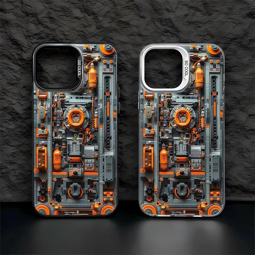 Advanced Circuit Board Phone Case for iPhone 17 16 15 14 13 12 11 Pro/ Max/Plus Shock AbsorberCover Case Coque