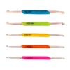 5 Pcs Double Head Crochet Hooks Knitting Needle with Soft Handle Crochet Accessories for Sewing