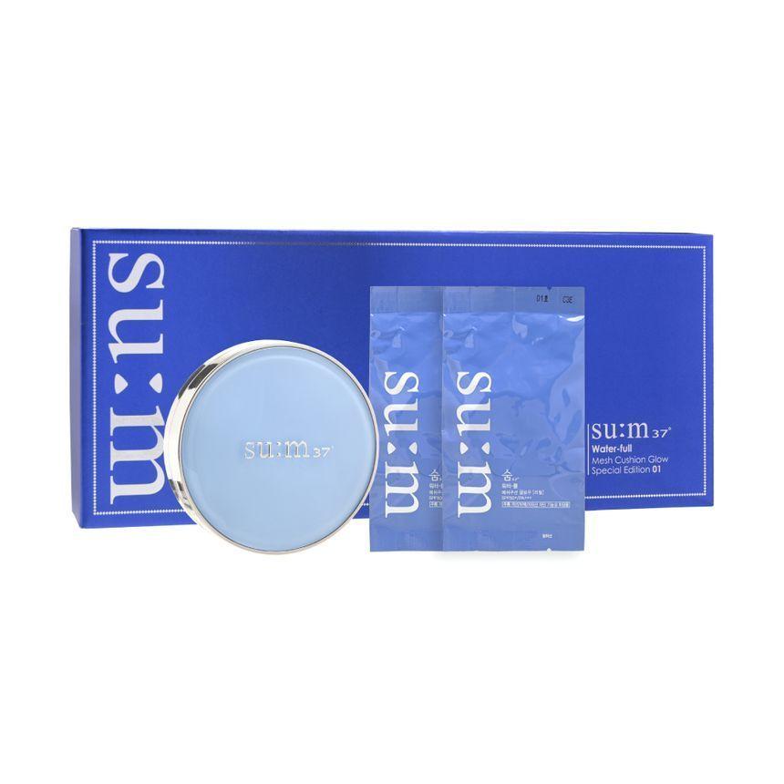 

Su:m37 Sum37 Water-full Mesh Cushion Glow Special Edition SPF 50+ PA+++ / Moisturizing, Korean Cosmetics, Kbeauty