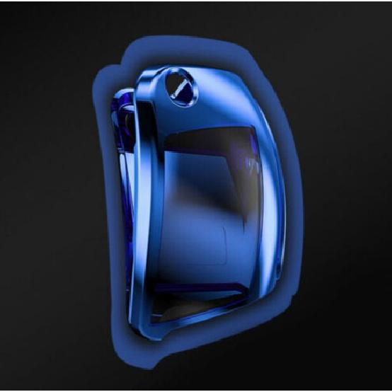 TPU Car Key Fob Case Full Cover Holder Skin Chain For Mercedes Benz Accessories