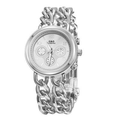 Stilvolle Armbandkette Analoganzeige Wasserdicht Beliebt Niedlich Einfach Damenuhr Gold Silber Geburtstagsjubiläum Weihnachtsgeschenk Damen