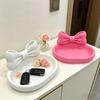 3D Printed 3D Printed Bow Storage Box Bowknot Love Heart Shell Shape Bow Jewelry Tray Desktop Organizer Plastic