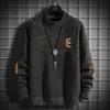 Chenille Sweater Men's Autumn and Winter New One-piece Velvet Soft Warm Top Plus Velvet Thickened Bottoming Sweater