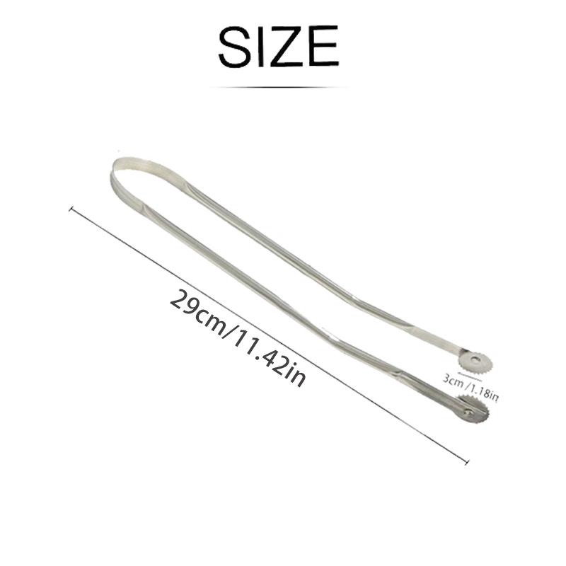 BBQ Sausage Turning Tongs, Hot Dog Tongs, Stainless Steel BBQ Kitchen Tongs