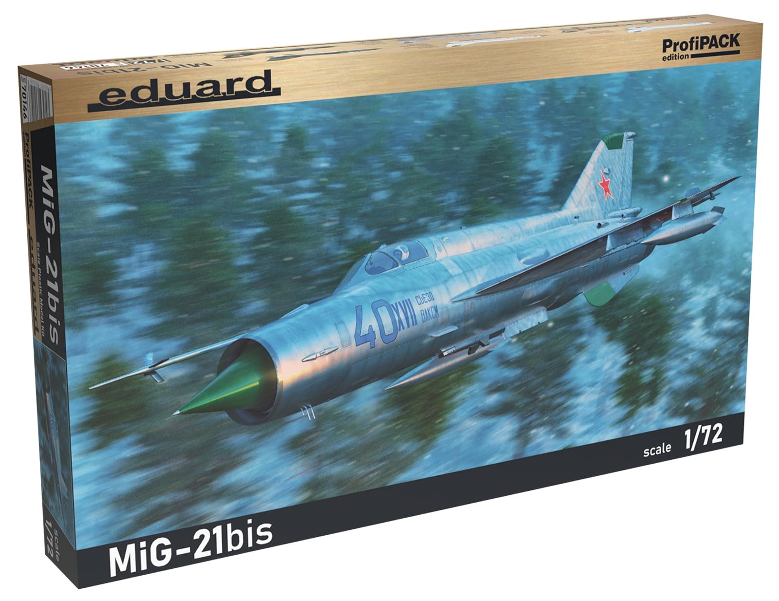 

Eduard 1/72 Profipack MiG-21bis Plastic Model Kit EDU70146 (Airplane)