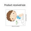 Cartoon Potty Training Boy Toilet Seat Sticker for Kindergarten Kids Room Removable Self-Adhesive Decal