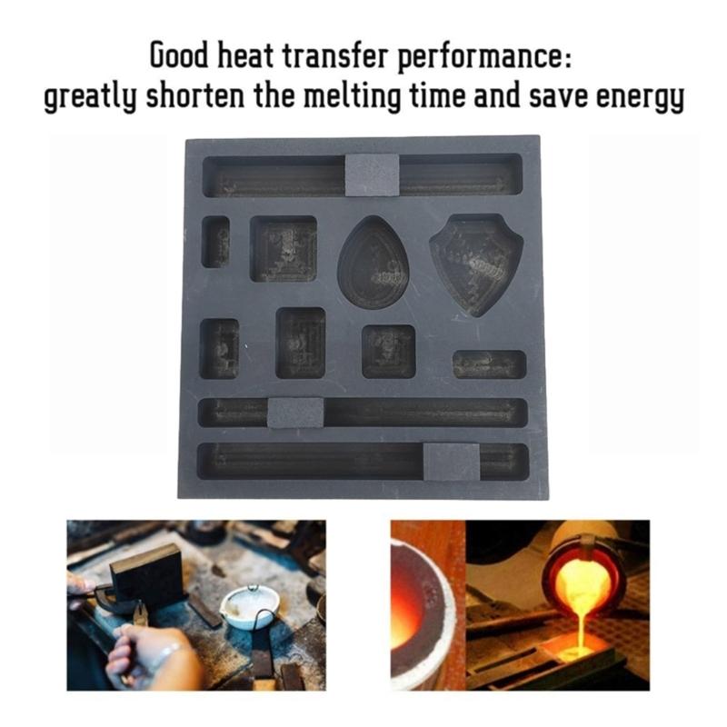 Metal Casting Refining Scrap Bar  Casting Ingot Mold  Oil Tank Mold Jewelry Metal Melting Refining Tools