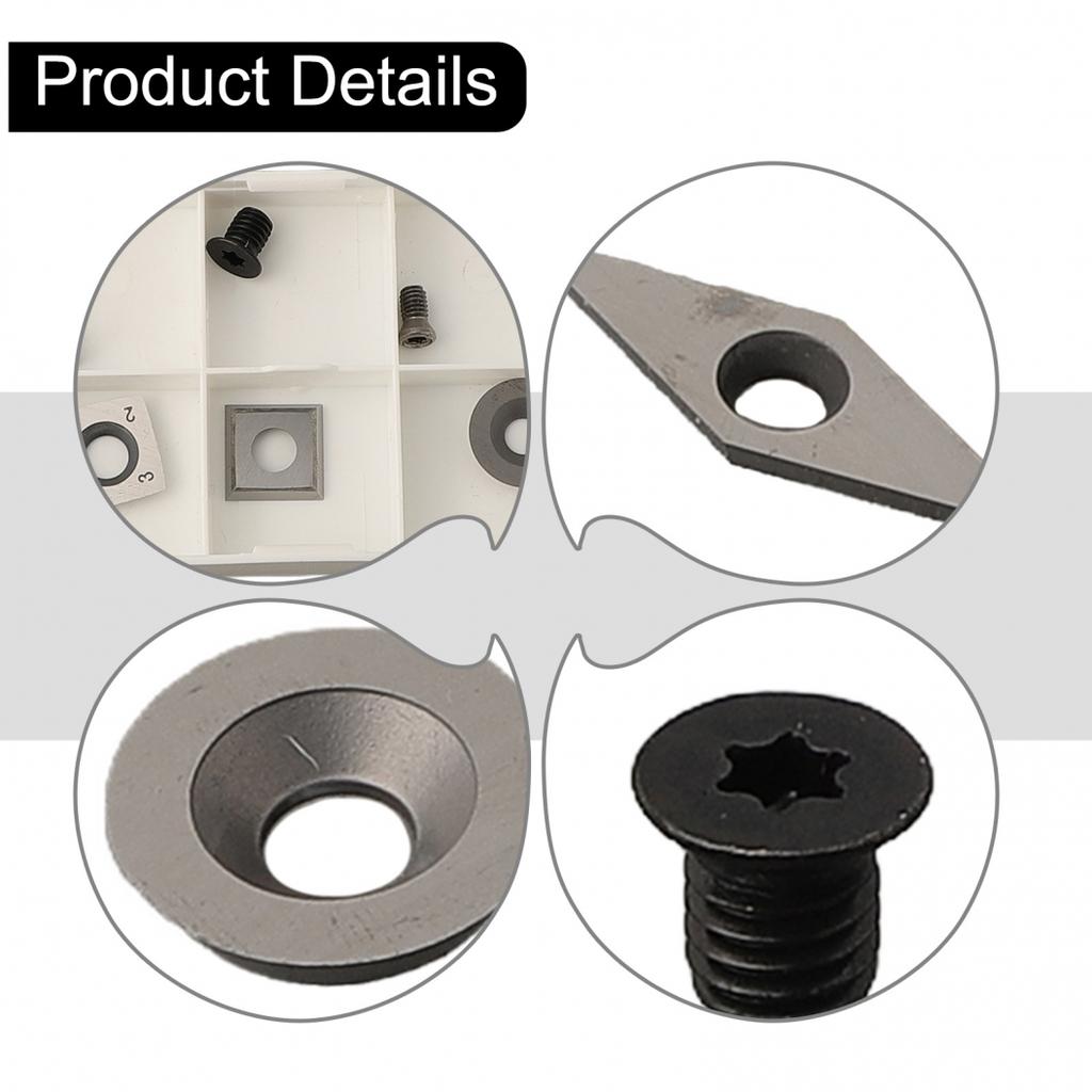 10pcs/set Inserts Blades Carbide Metalworking Tips