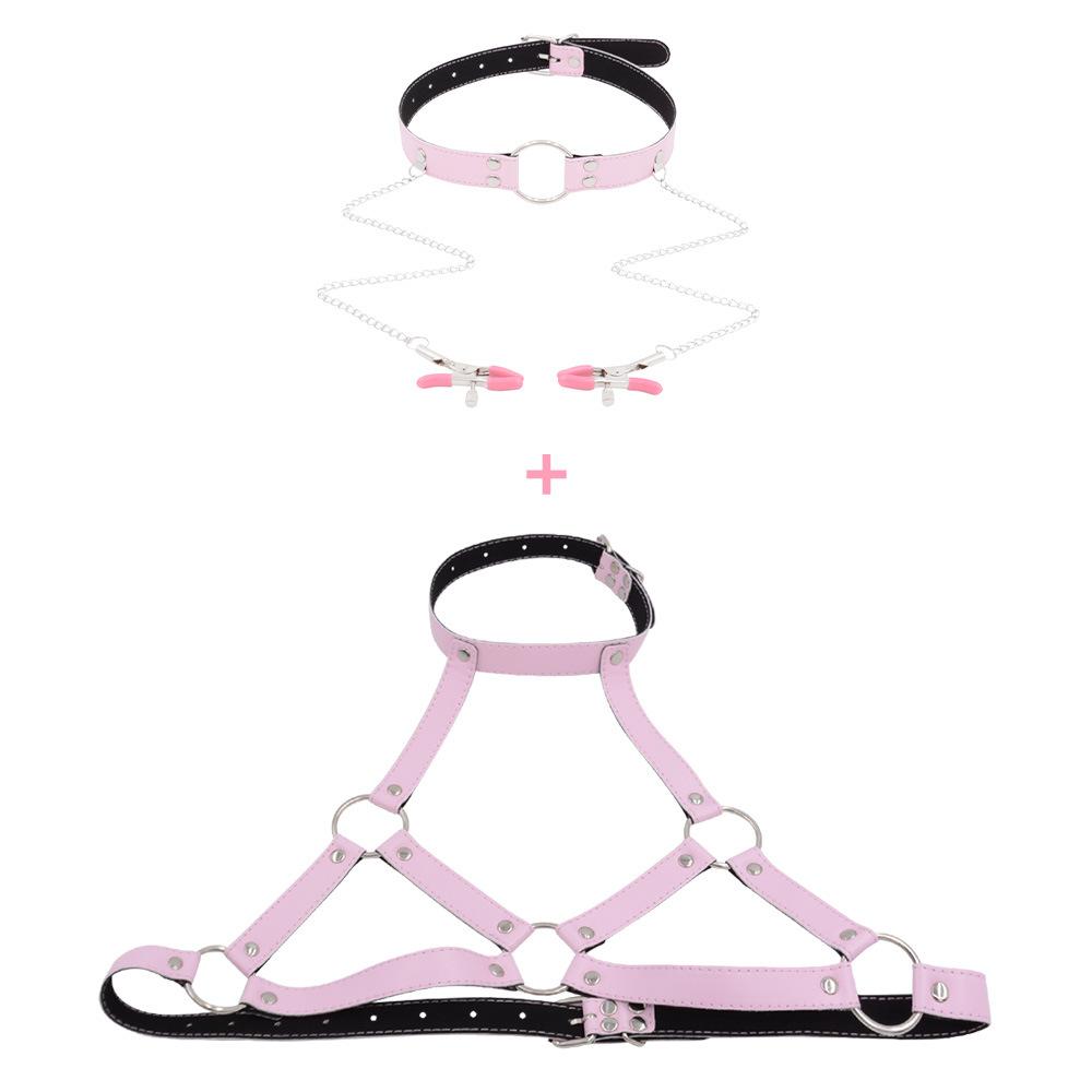 Sexy Lingerie Alternative Female Slave Clothes Ball Gag Nipple Clamp Couple Flirting Toys Adult Sex Product SM Sexy Binding