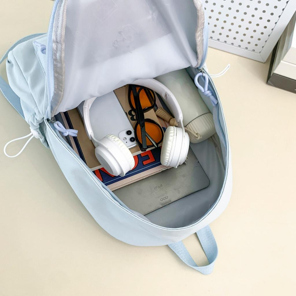 Schoolbag 1011 New Soft and Cute Japanese INS Cute Chic College Student Lightweight Casual Bag for College Students High Attractiveness Large Capacity