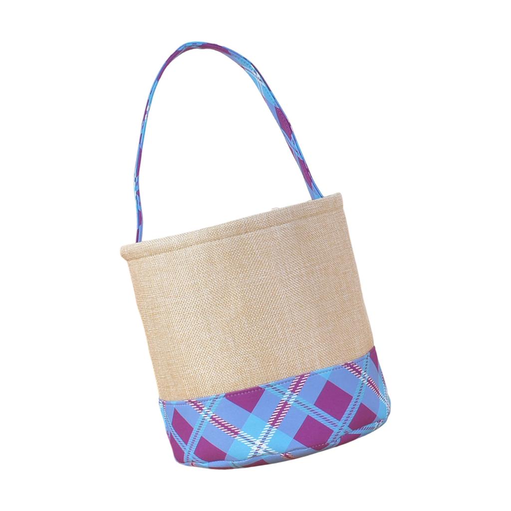 Halloween Candy Bucket with Handle Large Capacity Portable Cloth Candy Basket For Candy Treats Holiday Party Decoration