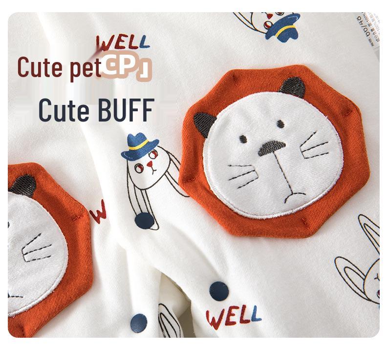 Gesteppter Baby-Overall: Warmer Herbst/Winter Baumwoll-Body für draußen, 120g