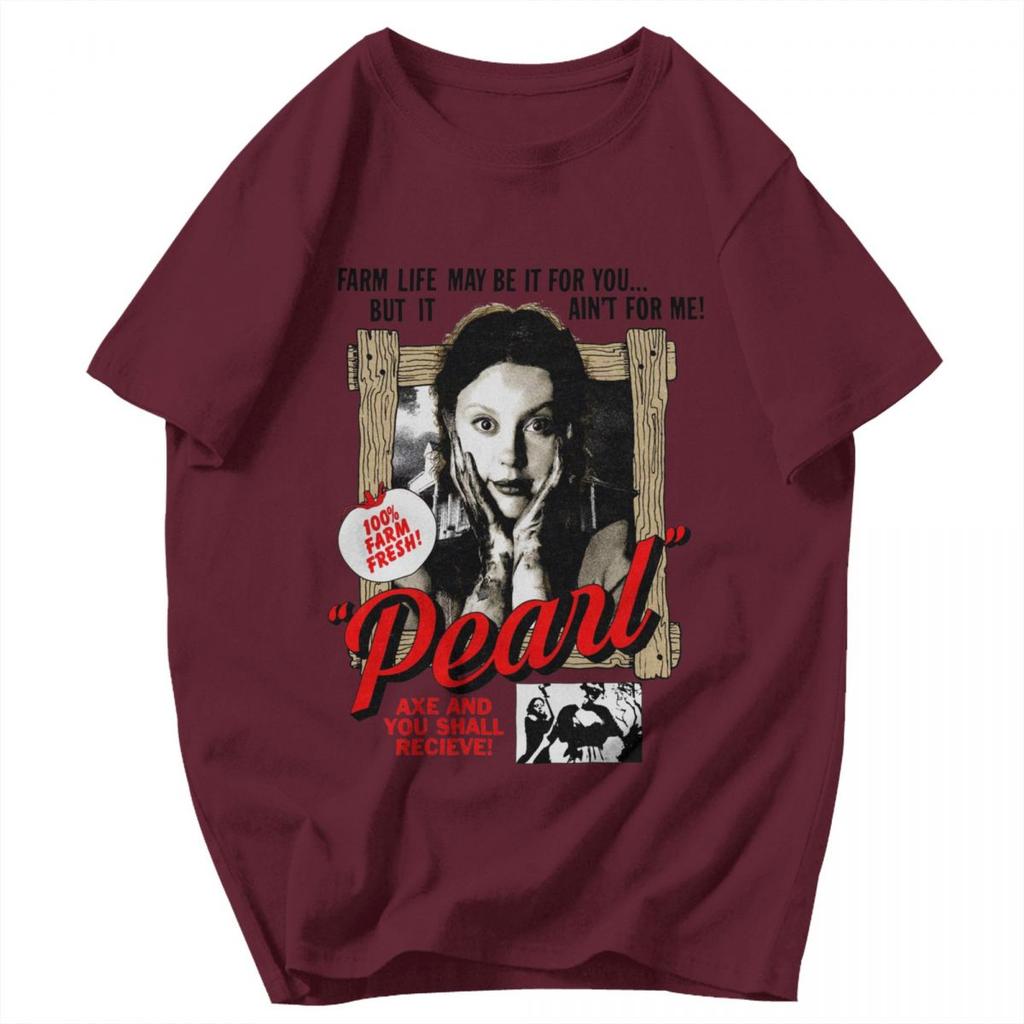 Men T Shirt 2025 Pearl Horror Movie Gifts Y2K Graphic Short Sleeve Unisex Clothing T Shirts