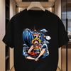 American Retro Adventure Awaits ONE PIECE T-shirt Summer New Retro Fashion Men's and Women's Streetwear
