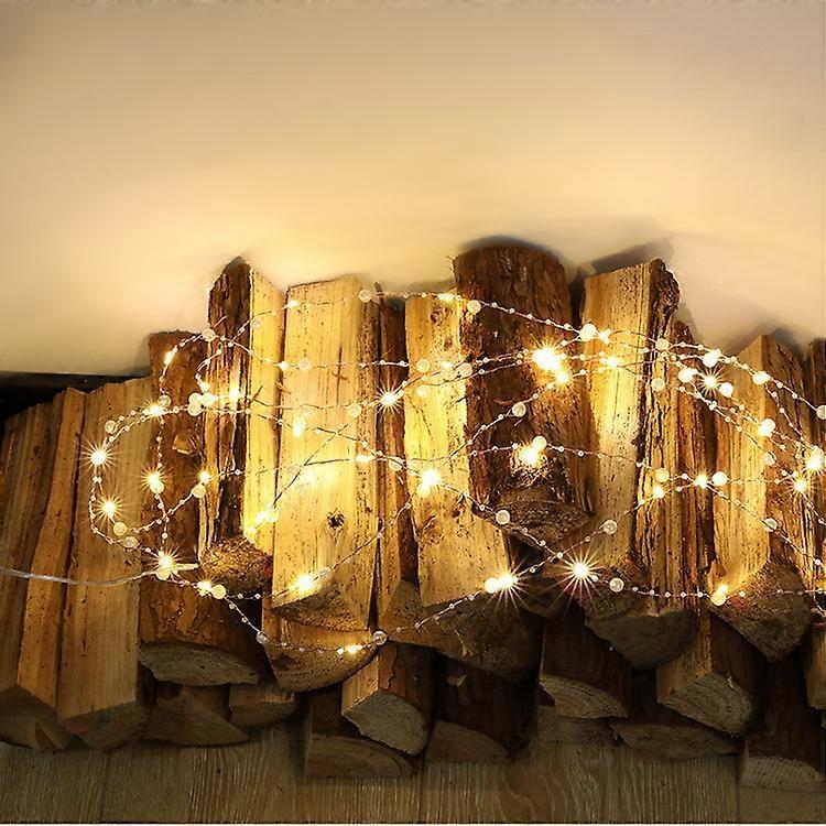 Ocean Pearl Beads String Lights, 2M 20 LED Lights Battery Powered for Wedding, Birthday Parties DIY Home Mantel
