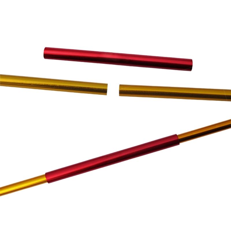 4Pcs Camping Tent Poles Rod Emergencies Repair Tube Aluminum Alloy Tent Poles Repair Tube Camping Tent Accessory
