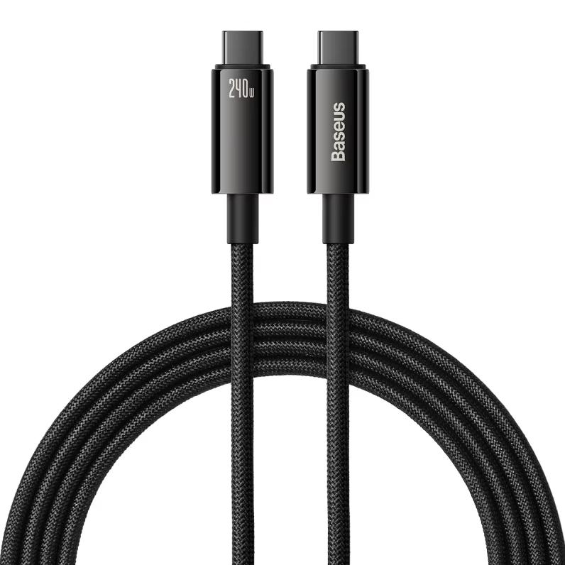 Baseus tungsten gold series fast charging data cable is suitable for Huawei Xiaomi vivo mobile phone Type-C to Type-C 240W