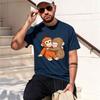 Viral Pun Monkey T Shirt Cute Baby Monkey With Plush Tshirt Casual Short Sve Animal Lovers Tshirt Cute Graph Tees 2026 New Mode
