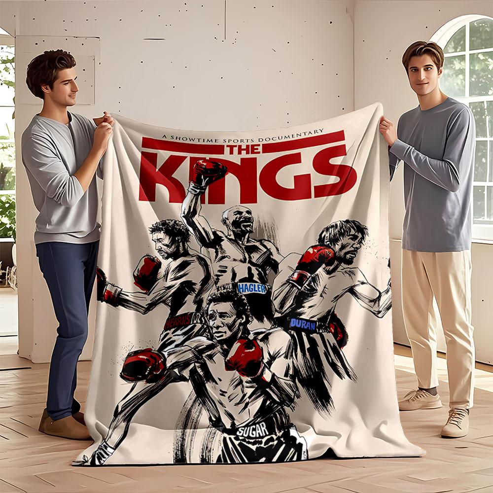 Boxing Legends Documentary Blanket for all seasons blanket lunch break throw gift