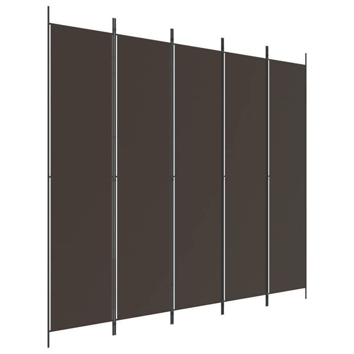 VidaXL Cloison de Séparation 5 Panneaux Séparateur de Pièce Pliable Diviseur Écran d'Intimité Paravent Décoration Salon 350203