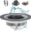 Kitchen Sink Bounce Core ABS Anti Clogging Drain Press Type Vegetable Basin Sink Drain Insect and Odor Resistant Universal