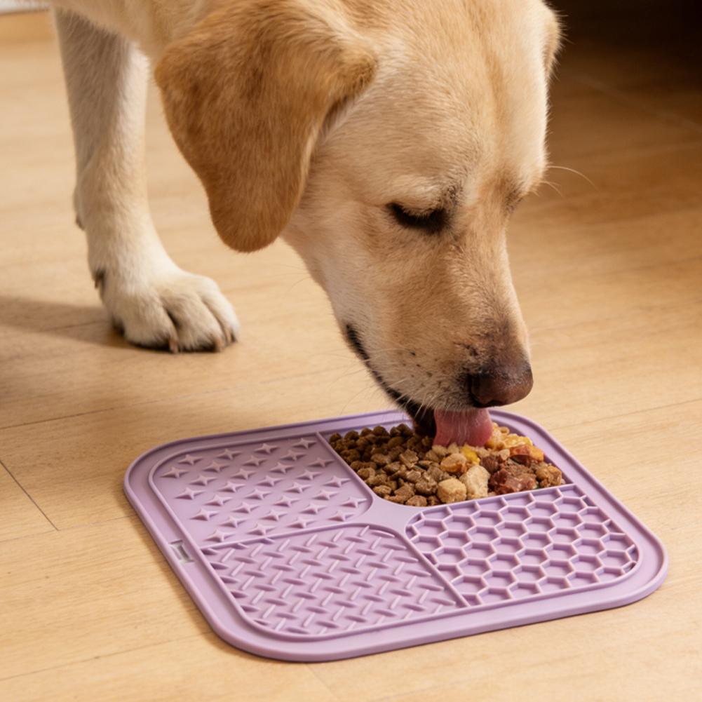 Silicone Dog Lick Mat With Suction Cup Slow Feeder Pet Bathing Distraction Pad Food Training Mat for Dogs Cats Pet Supplies