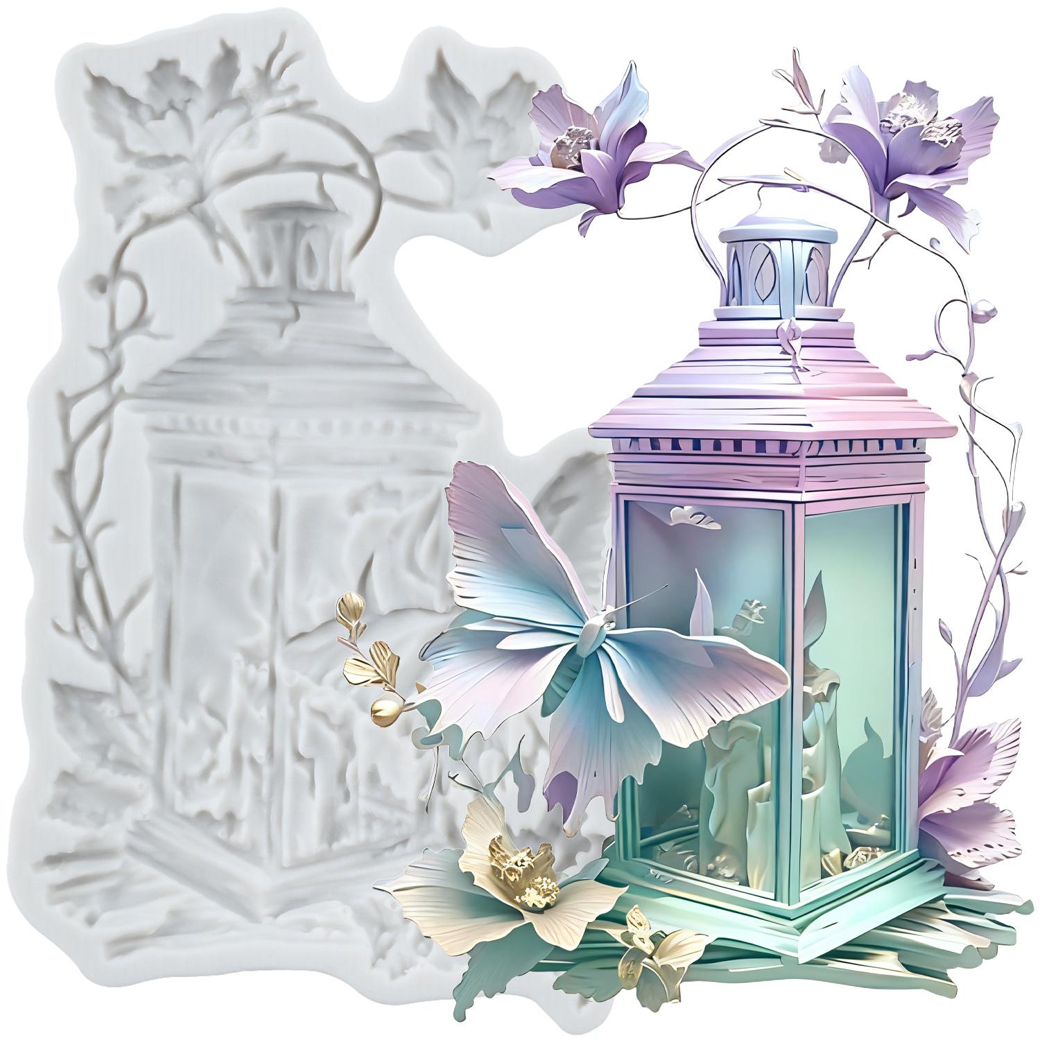 

Силиконовые формы для фонаря, форма для мастики в виде бабочки, инструменты для украшения торта, топпер для кекса, форма для конфет, шоколада, гампасты серый