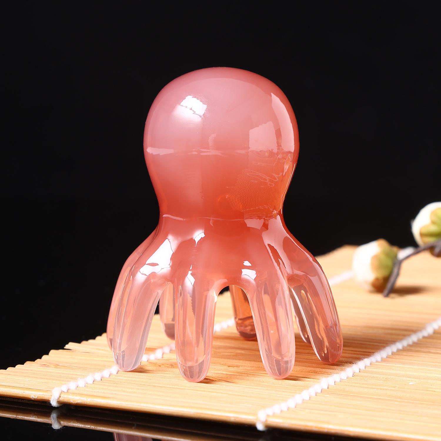 

Resin Octopus Scalp Massage Comb – Meridian Stimulating Gua Sha Brush for Relaxation, Stress & Fatigue Relief