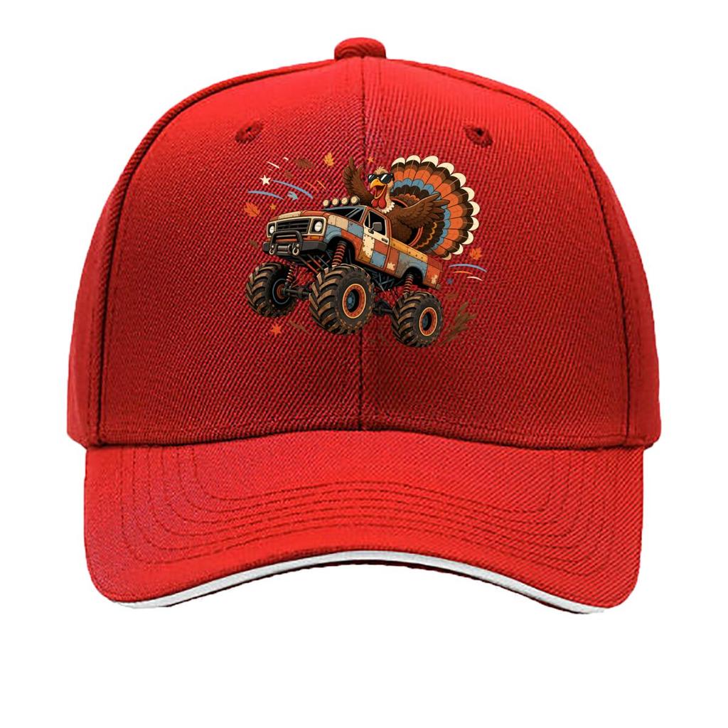 Cool Thanksgiving Turkey Monster Tru Sandwich Baseball Cap Sun Cap Outdoor Workouts Hat