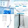 Modern Minimalist Disposable Toilet Brush Set With Cleaning Liquid For Home Bathroom Cleaning Supplies
