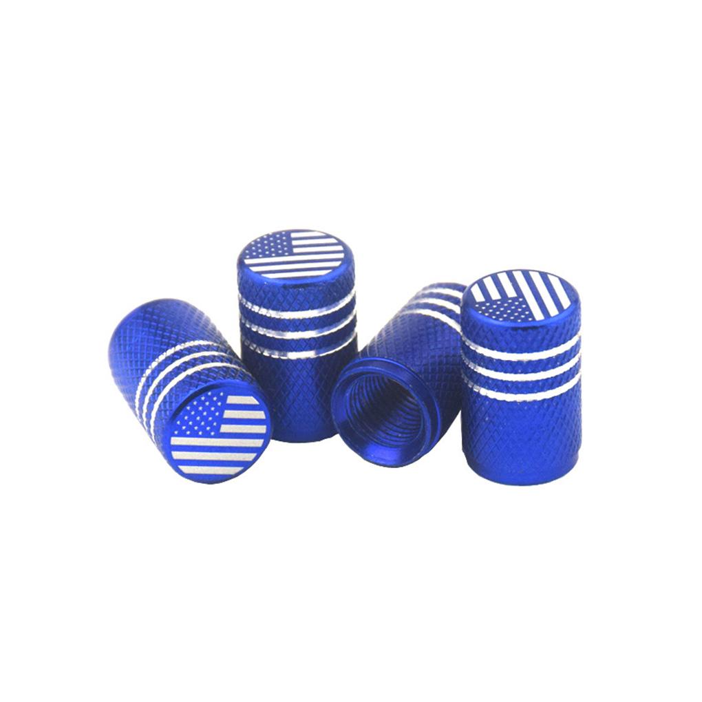 

4 шт. колпачки для клапанов автомобильных шин, крышка-флаг для аксессуаров для велосипеда, мотоцикла