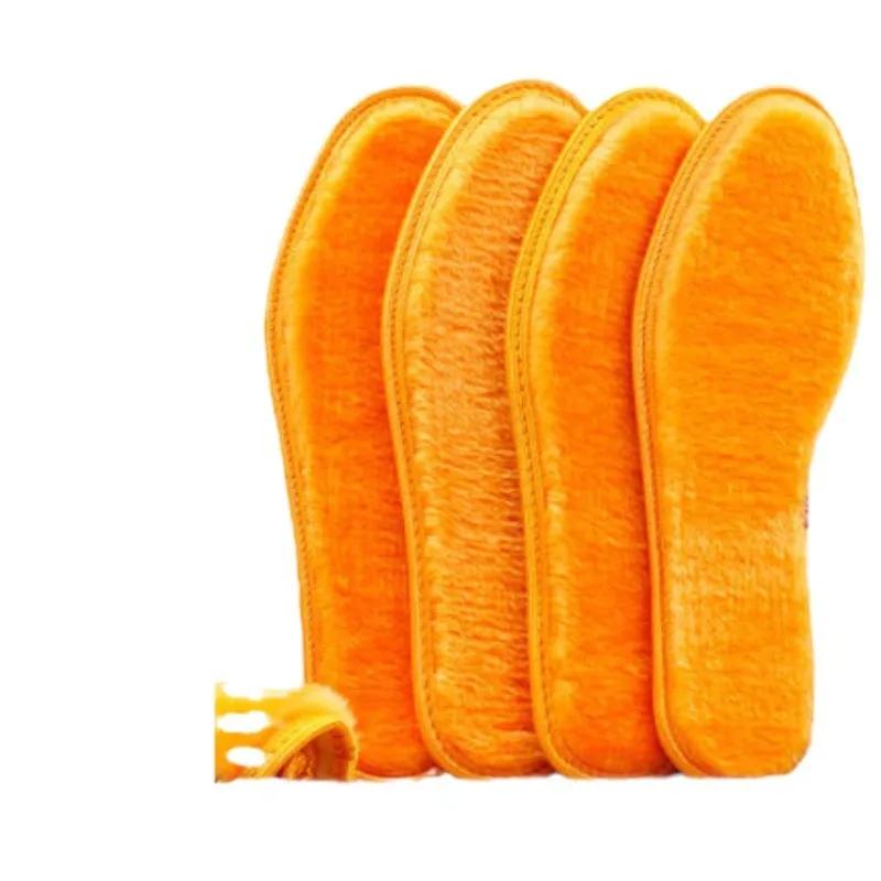 One Pairs Winter Fleece-Lined Thick Warm Plush Insoles for Men and Women Cold-Proof Breathable Deodorant Foot Warmers