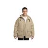 Spor Giyim Kulübü Therma-Fit Polar Bol Kesim Sıcak Kapüşonlu Parka Erkek dış giyim Haki FZ0869-247