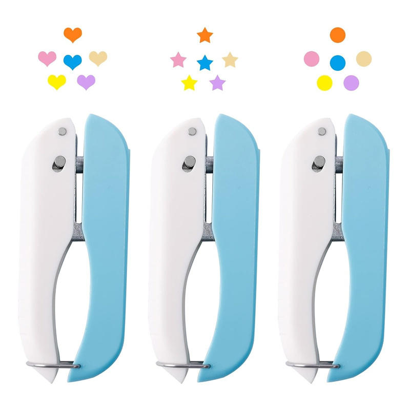 1Pcs Hole Punchers For Crafts Single Hole Punch Shapes Circle Heart Bear With Soft-Handled For Binder Scrapbooking Classroom Card Punching